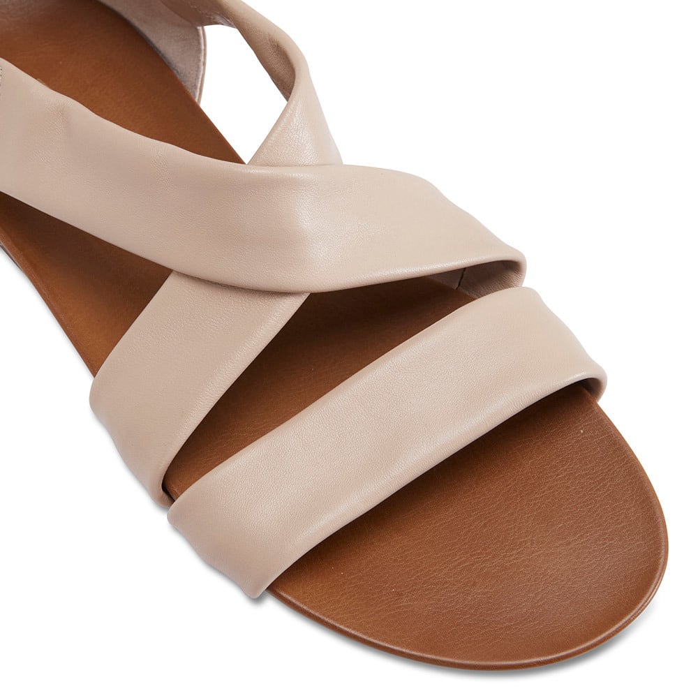 Abel Sandal in Nude Leather