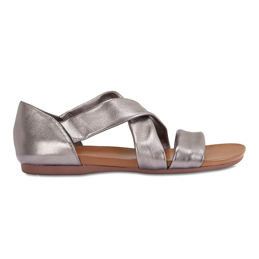 Abel Sandal in Pewter Leather