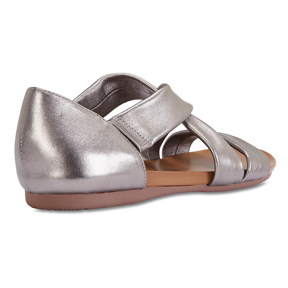 Abel Sandal in Pewter Leather