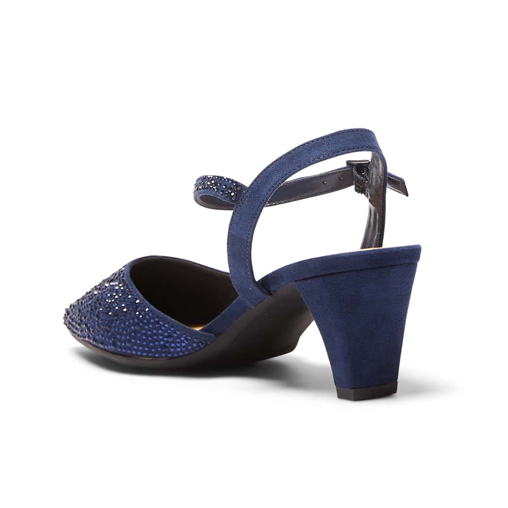 navy sparkle heels