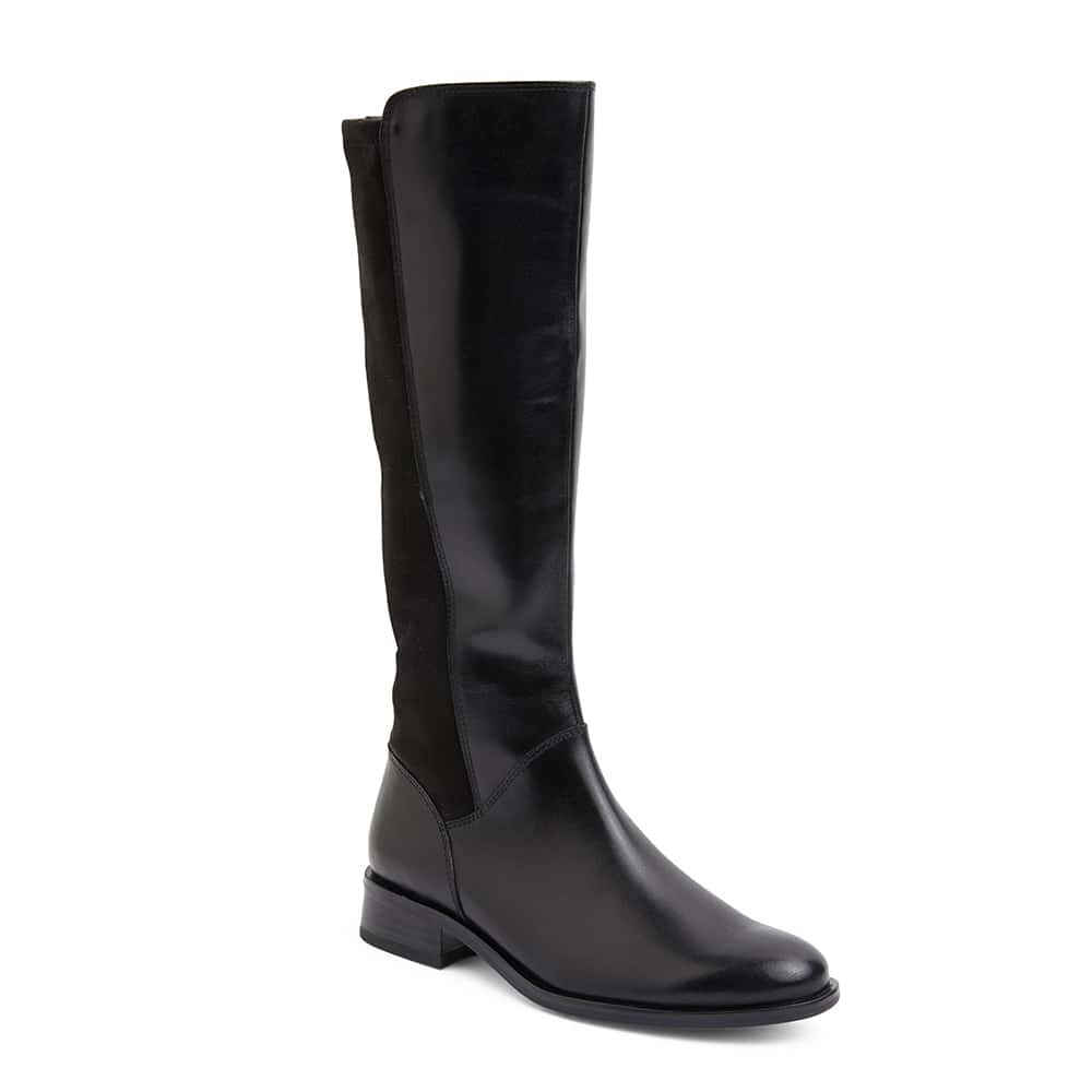 Alastair Boot in Black Leather