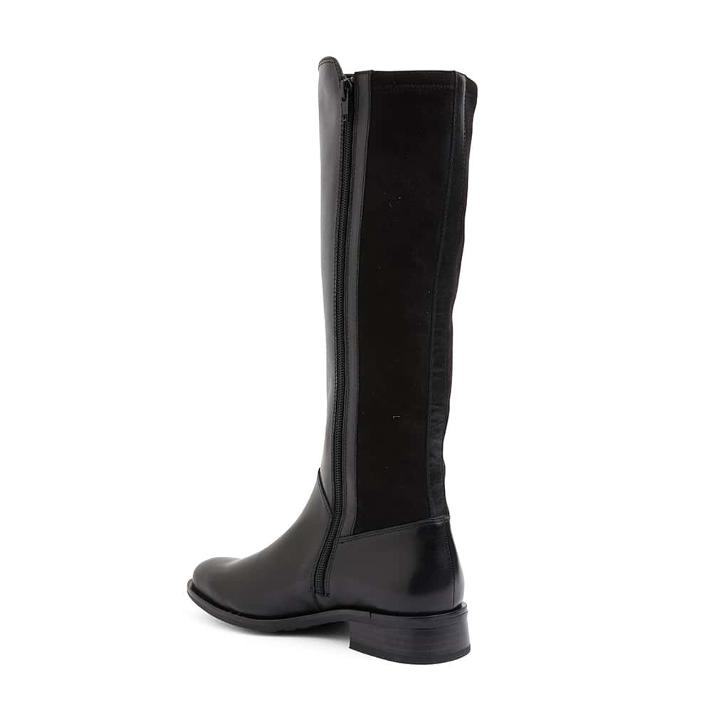 Alastair Boot in Black Leather