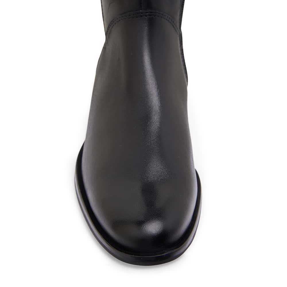Alastair Boot in Black On Black Leather