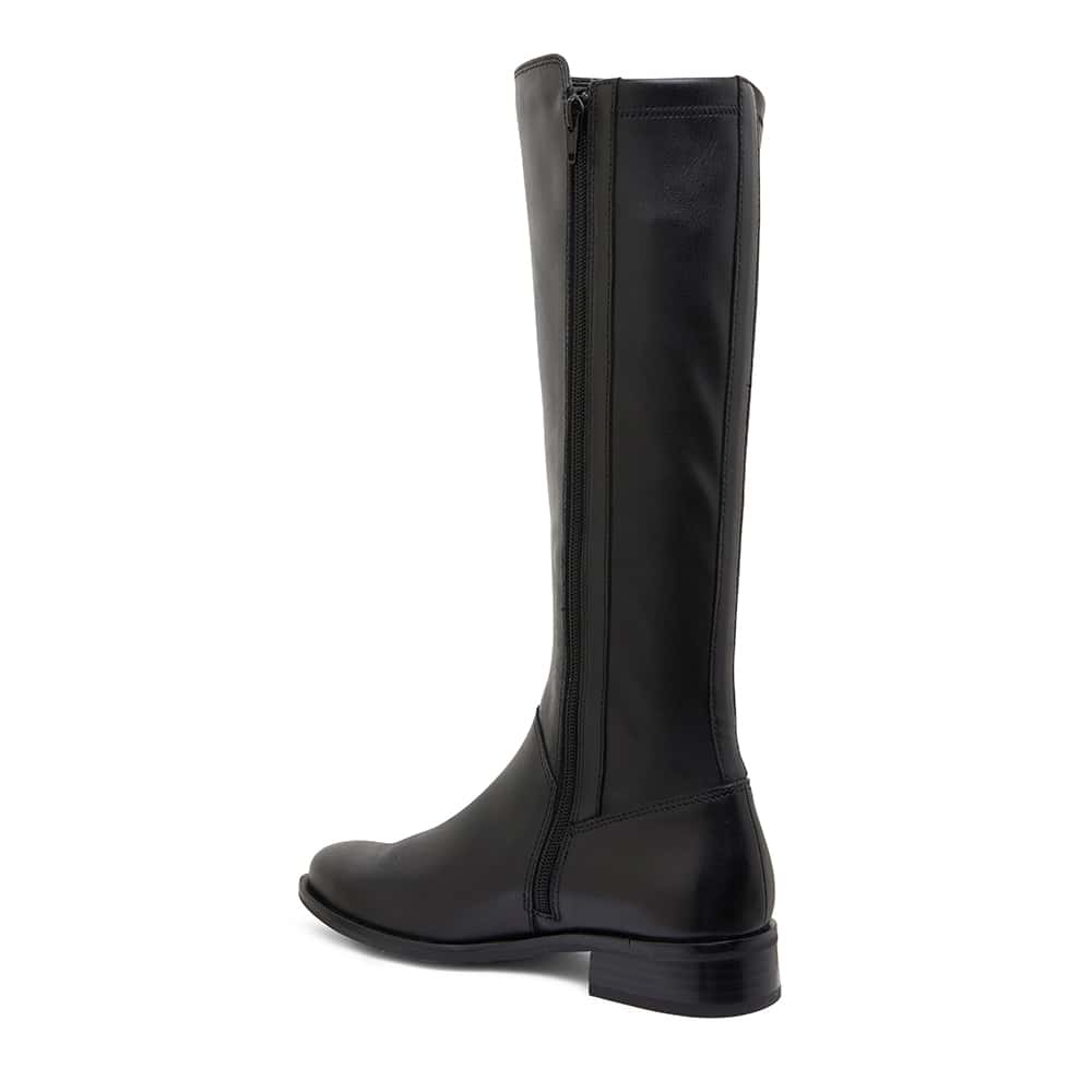 Alastair Boot in Black On Black Leather