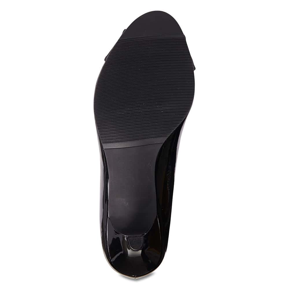 Astrid Heel in Black Patent