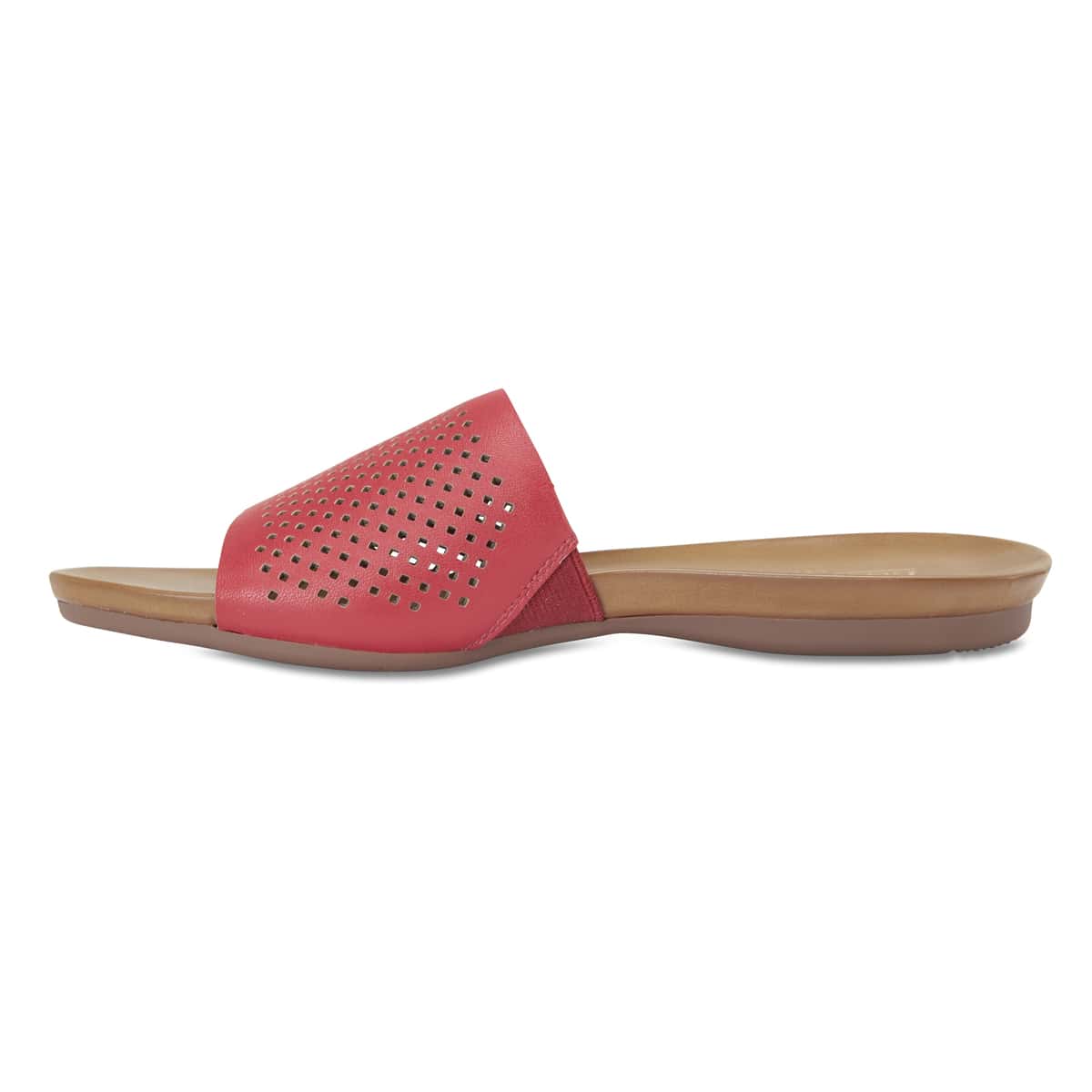 Aztec Slide in Red Leather