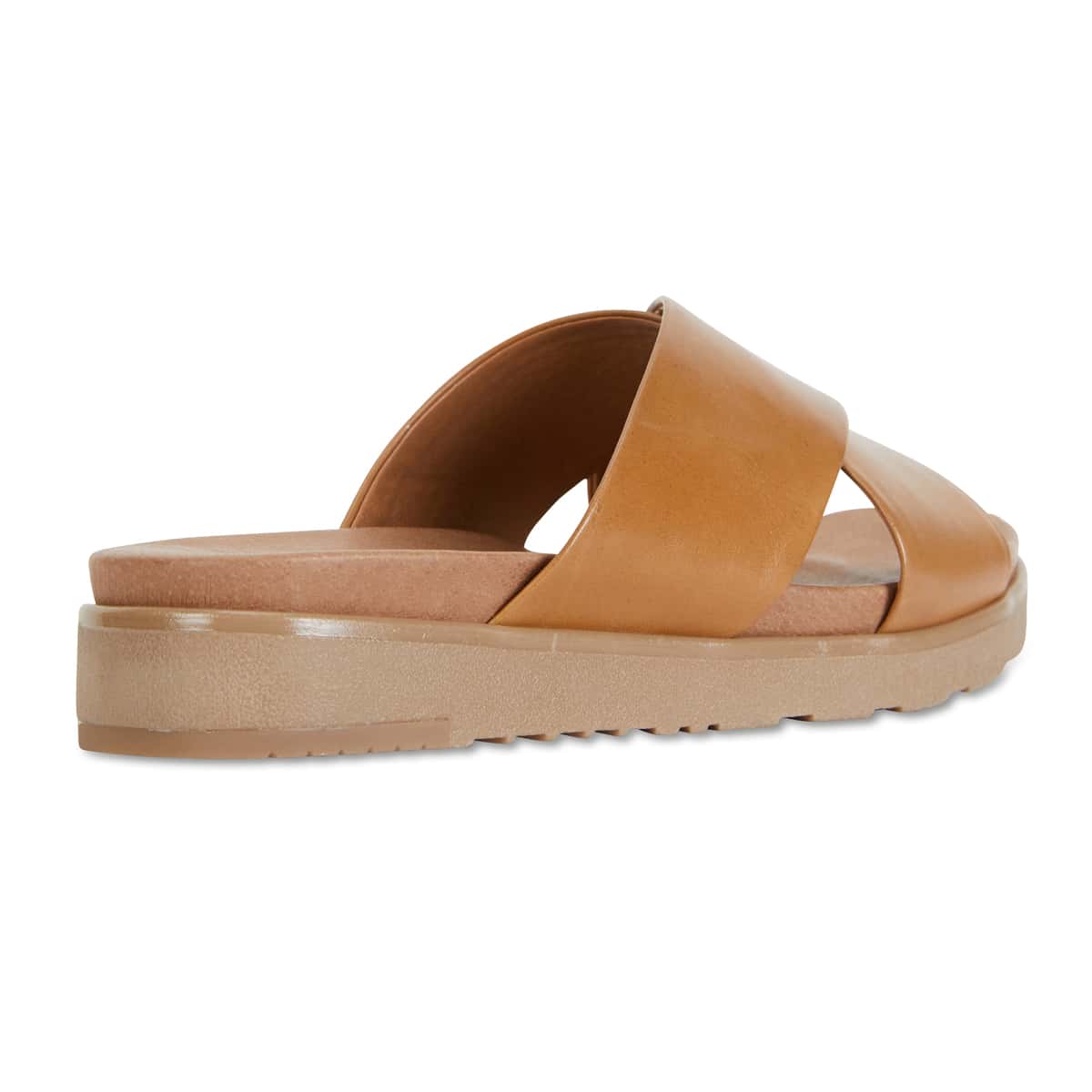 Bold Slide in Cognac Leather