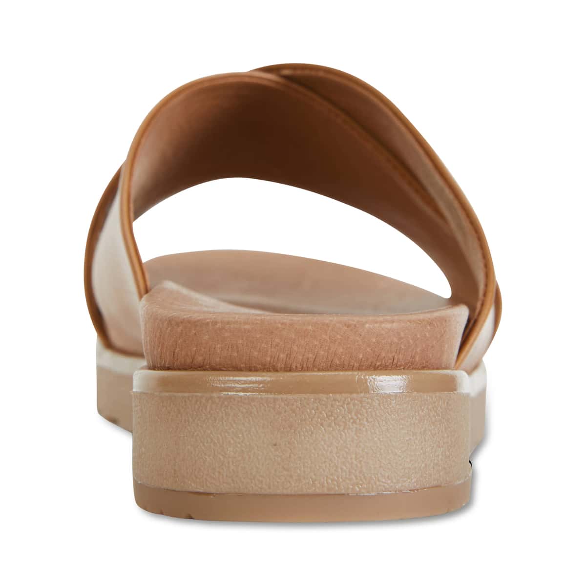 Bold Slide in Cognac Leather