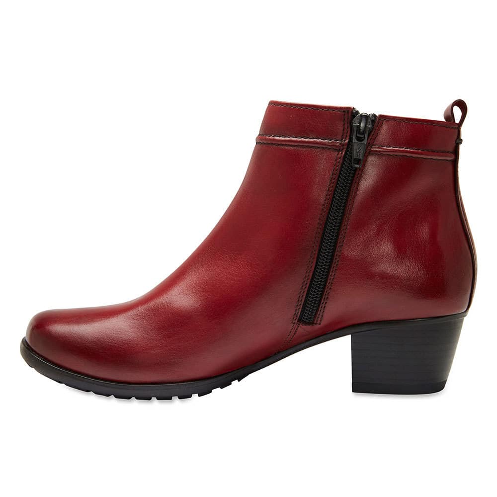 Boston Boot in Red Leather