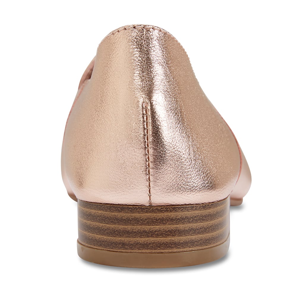 Braxton Loafer in Rose Gold Leather