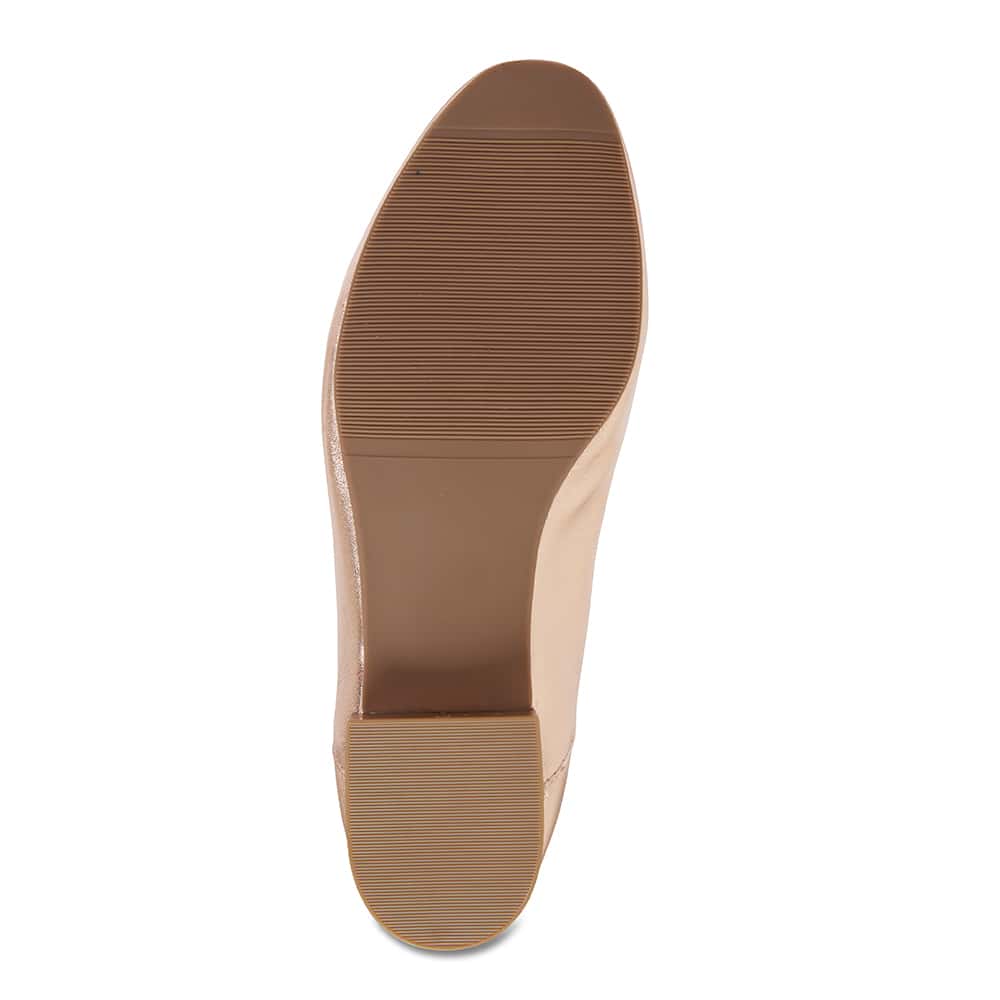 Braxton Loafer in Rose Gold Leather