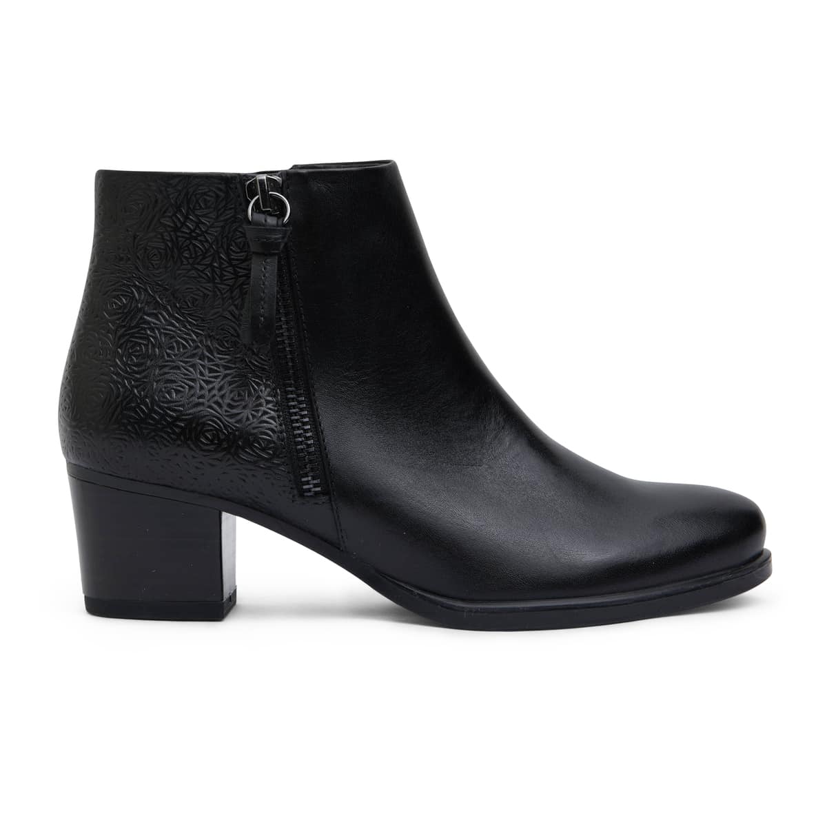 Cafe Boot in Black Leather