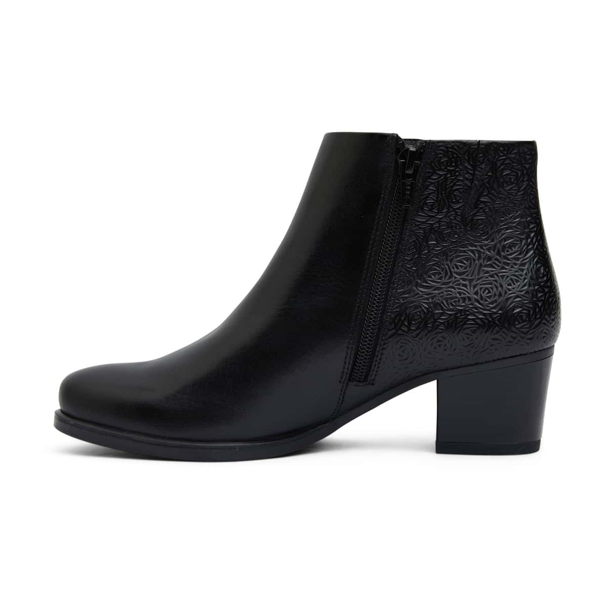 Cafe Boot in Black Leather