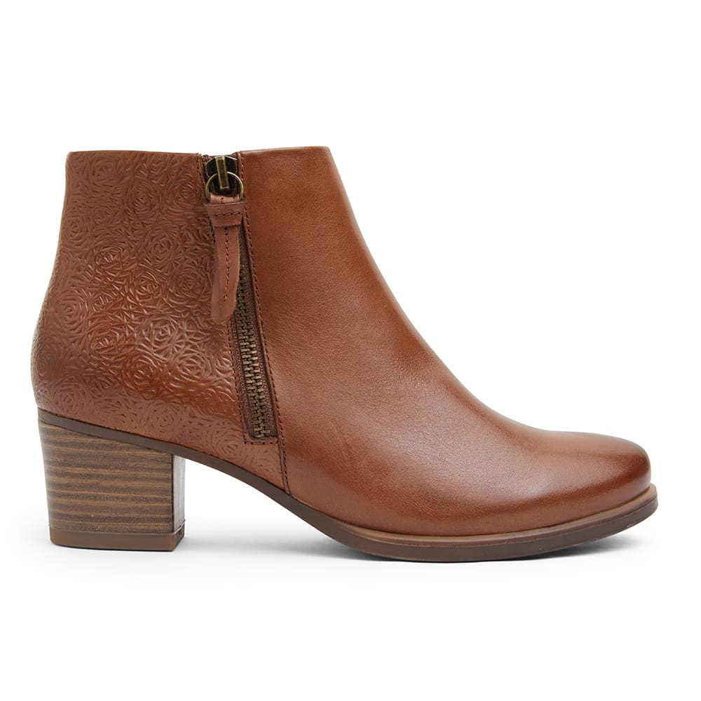 Cafe Boot in Tan Leather