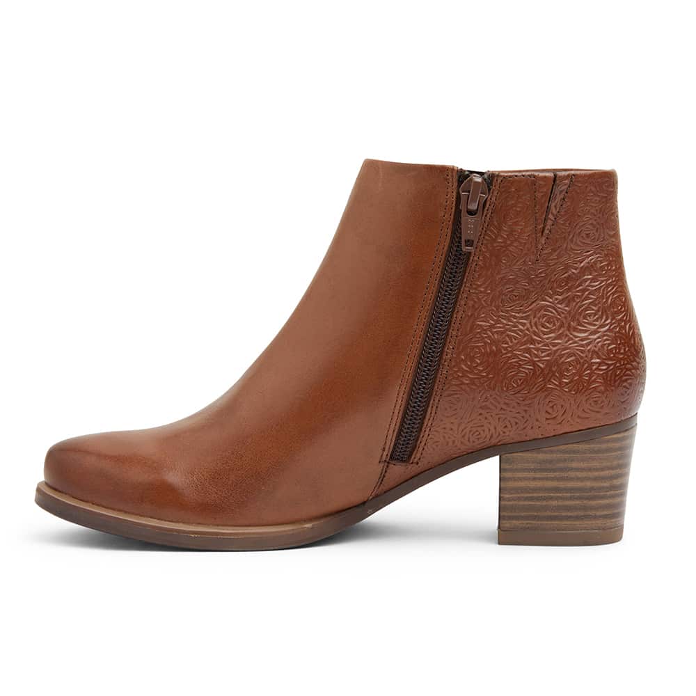 Cafe Boot in Tan Leather