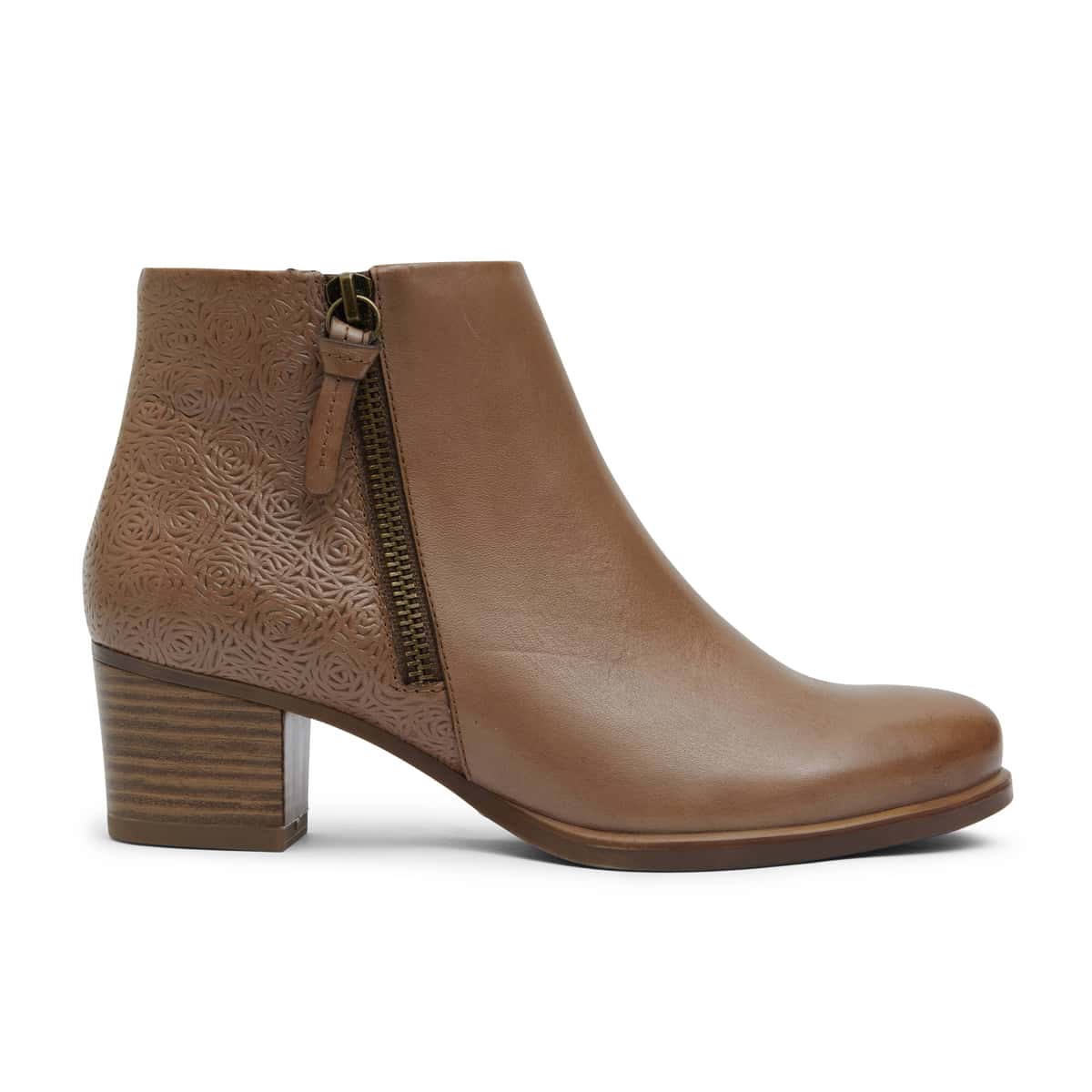 Cafe Boot in Taupe Leather