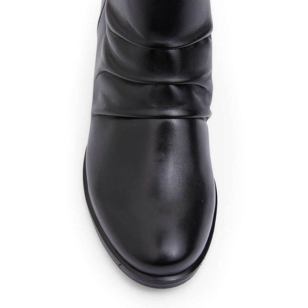 Cagney Boot in Black Leather