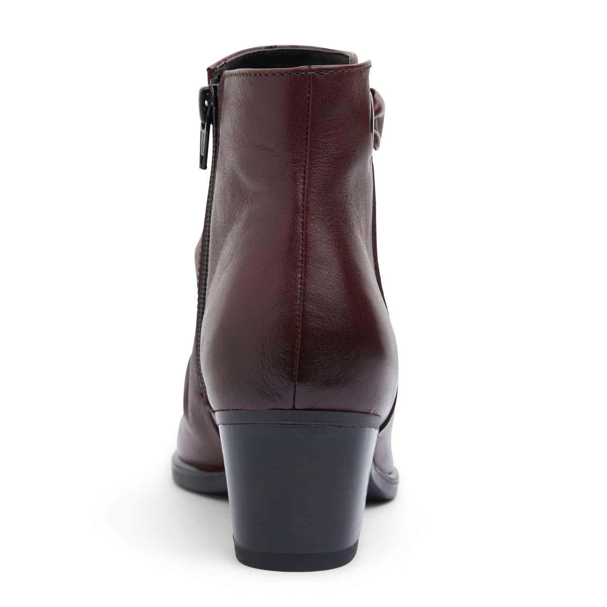 Cagney Boot in Burgundy Leather
