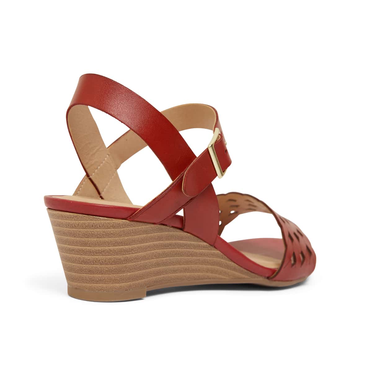 Callum Heel in Red Leather