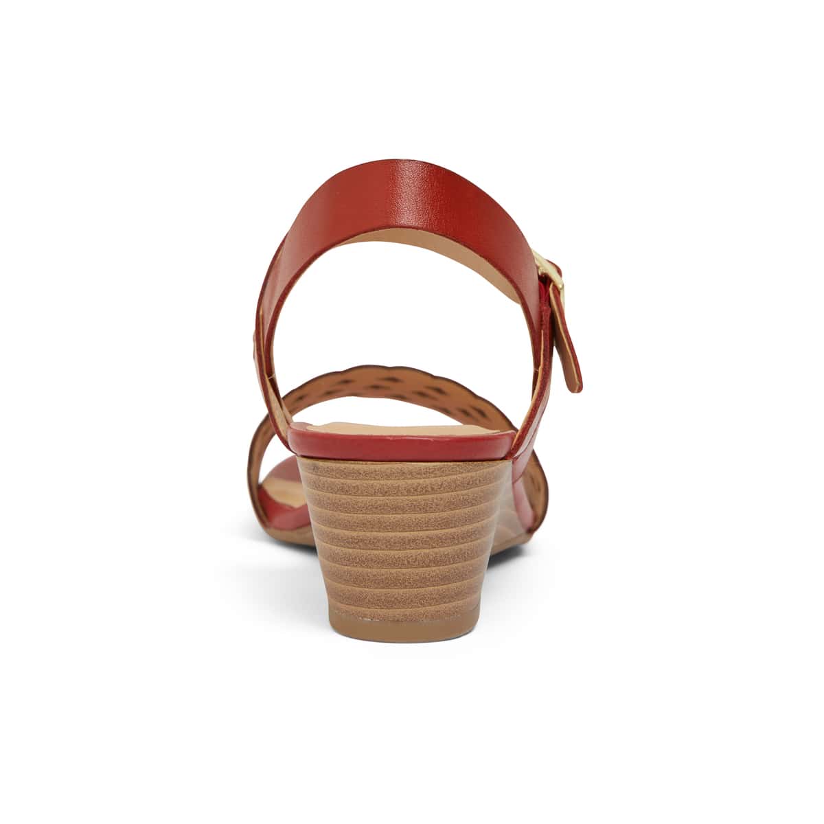 Callum Heel in Red Leather
