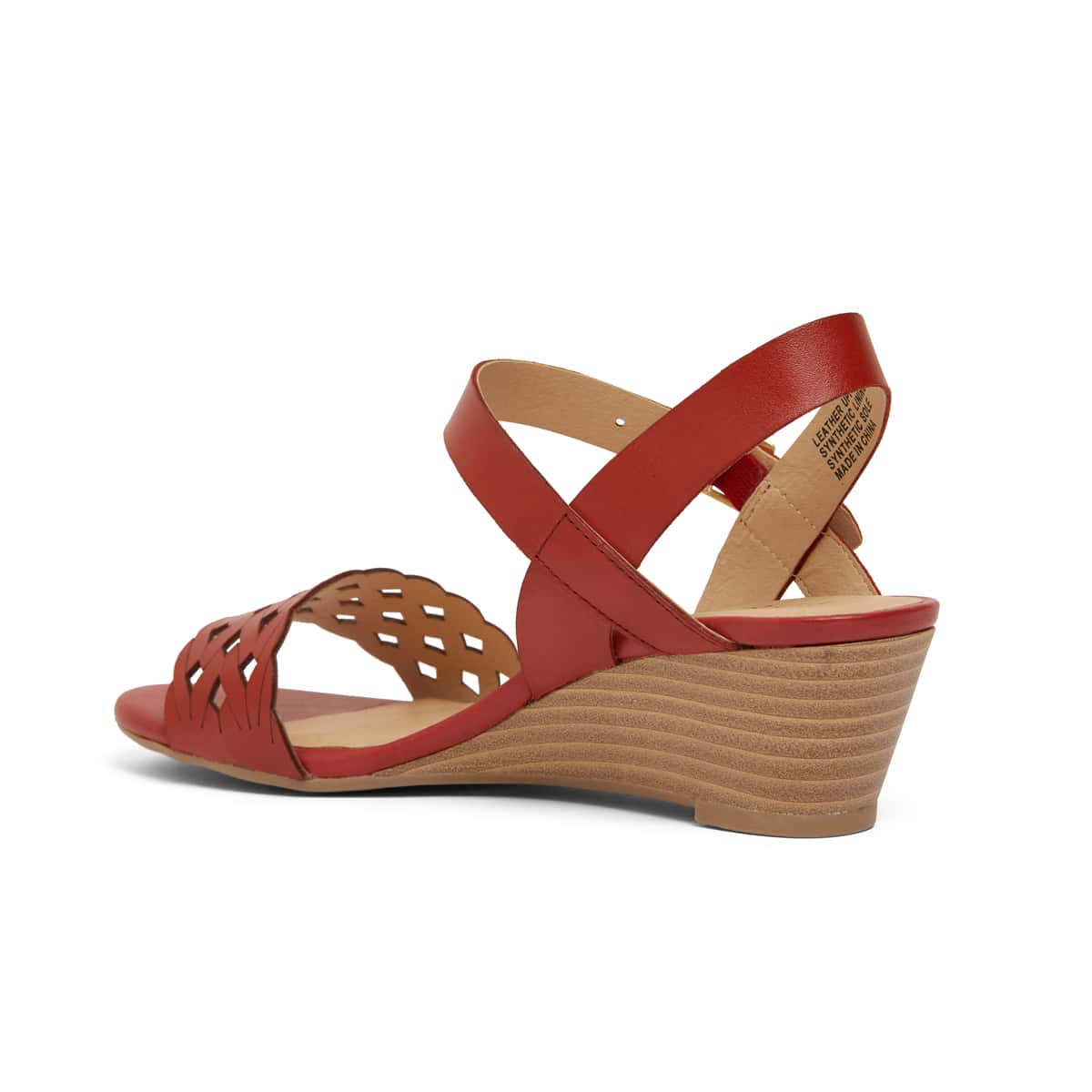Callum Heel in Red Leather