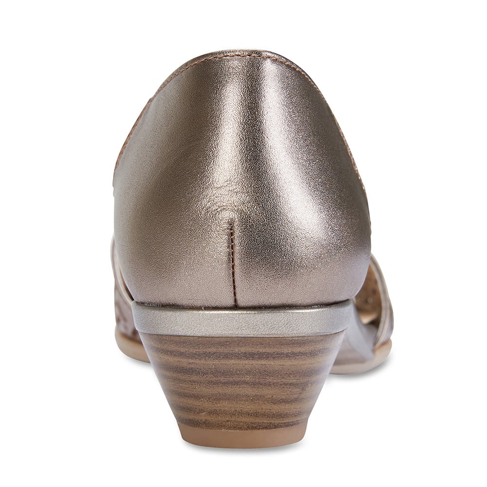 Chime Sandal in Pewter Leather