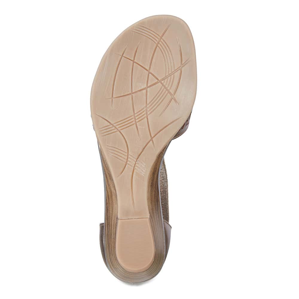 Chime Sandal in Pewter Leather