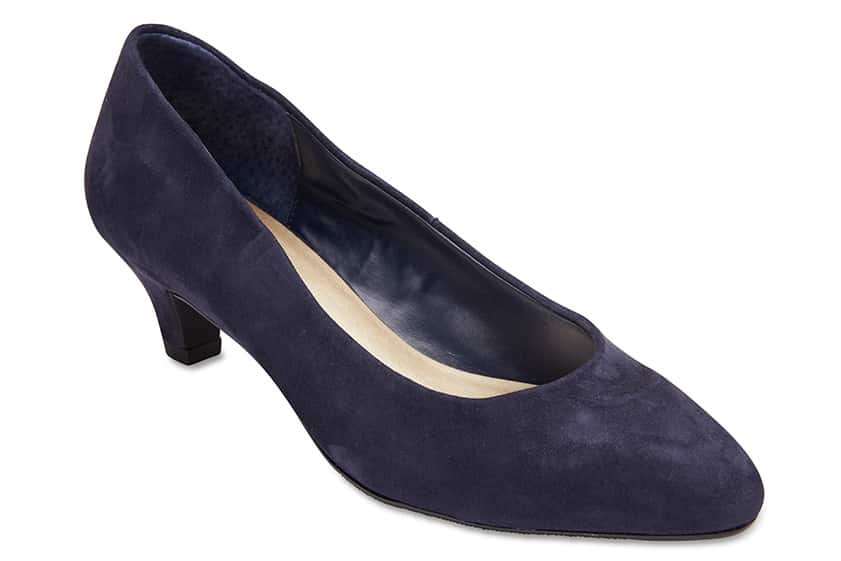 Colette Heel in Navy Suede