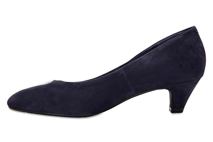 Colette Heel in Navy Suede