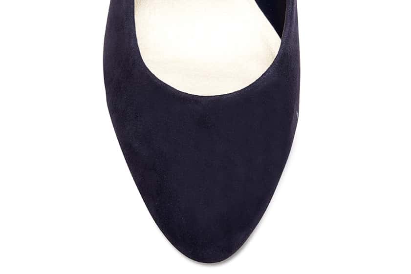 Colette Heel in Navy Suede