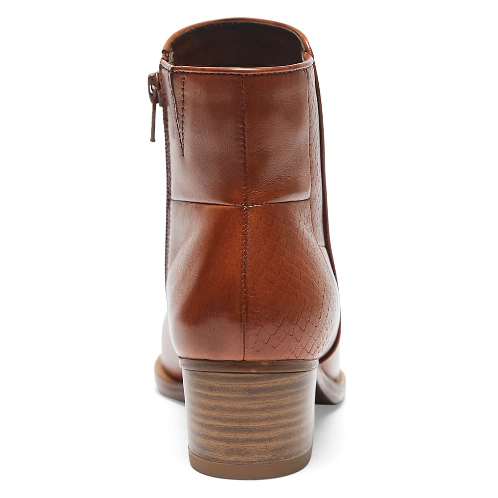 Dapper Boot in Mid Brown Leather