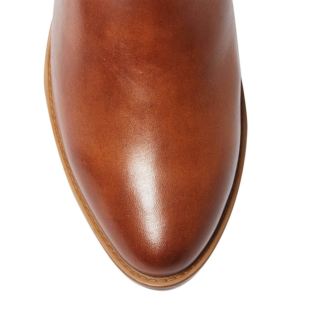 Dapper Boot in Mid Brown Leather
