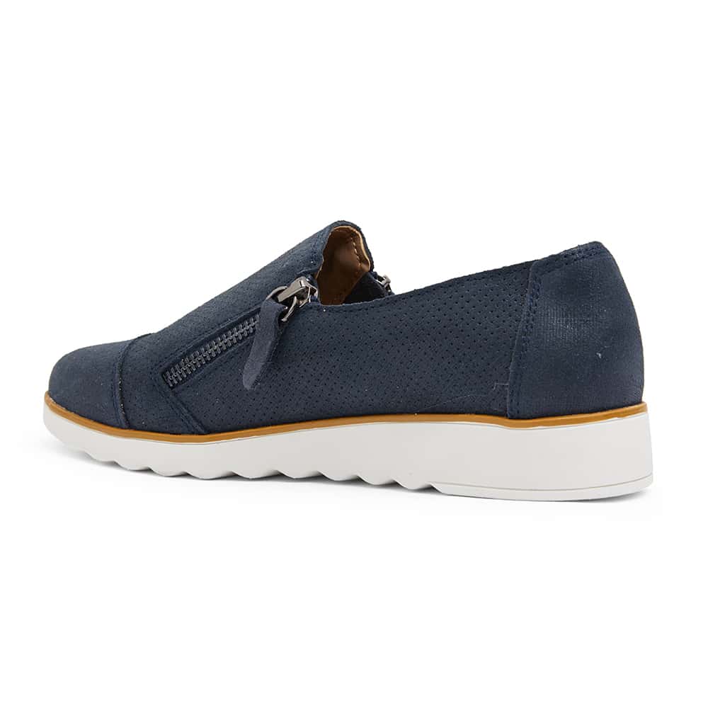 Dean Sneaker in Navy Leather