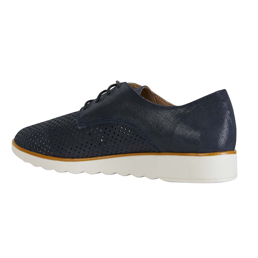 Deed Sneaker in Navy Leather