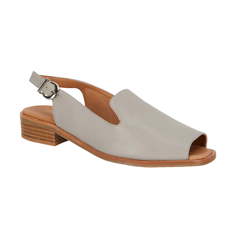 Delaney Sandal in Grey Leather