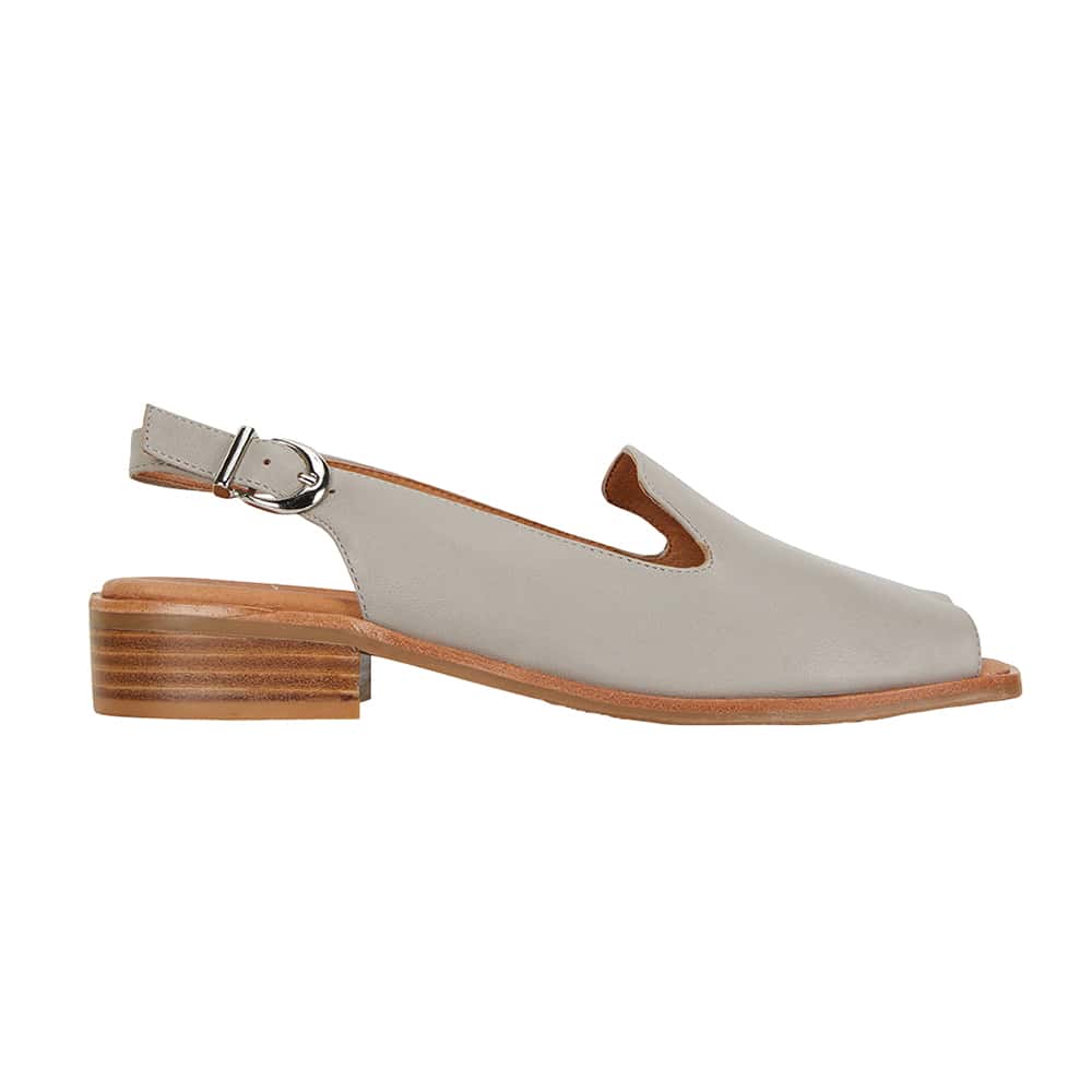 Delaney Sandal in Grey Leather