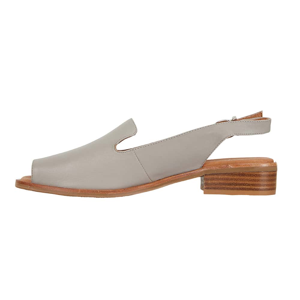 Delaney Sandal in Grey Leather