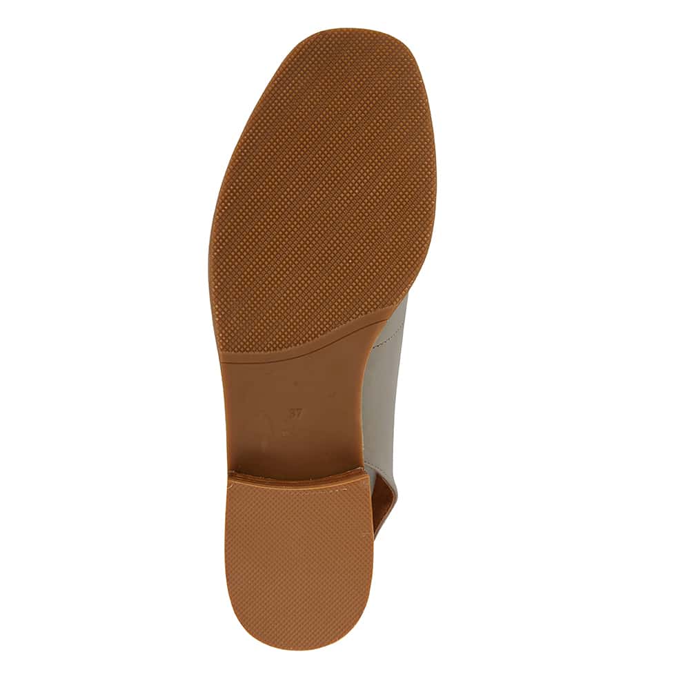 Delaney Sandal in Grey Leather