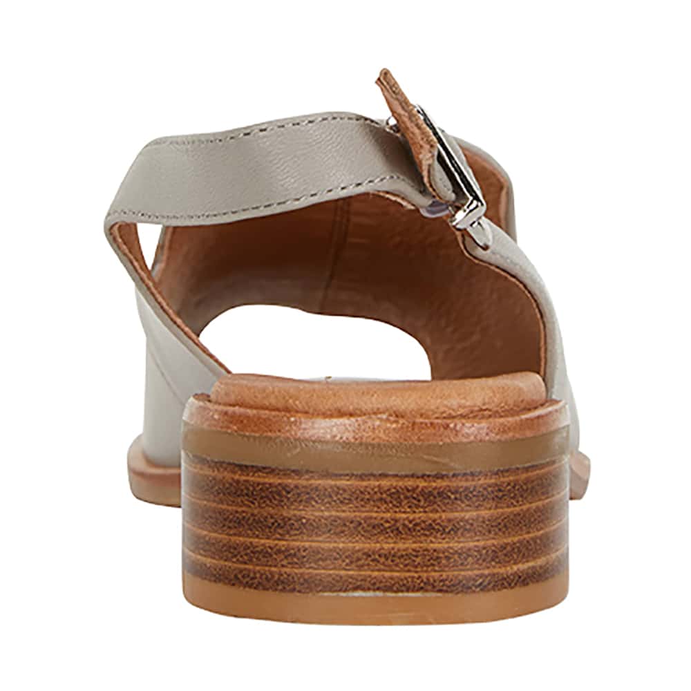 Delaney Sandal in Grey Leather