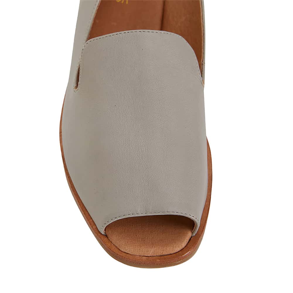 Delaney Sandal in Grey Leather