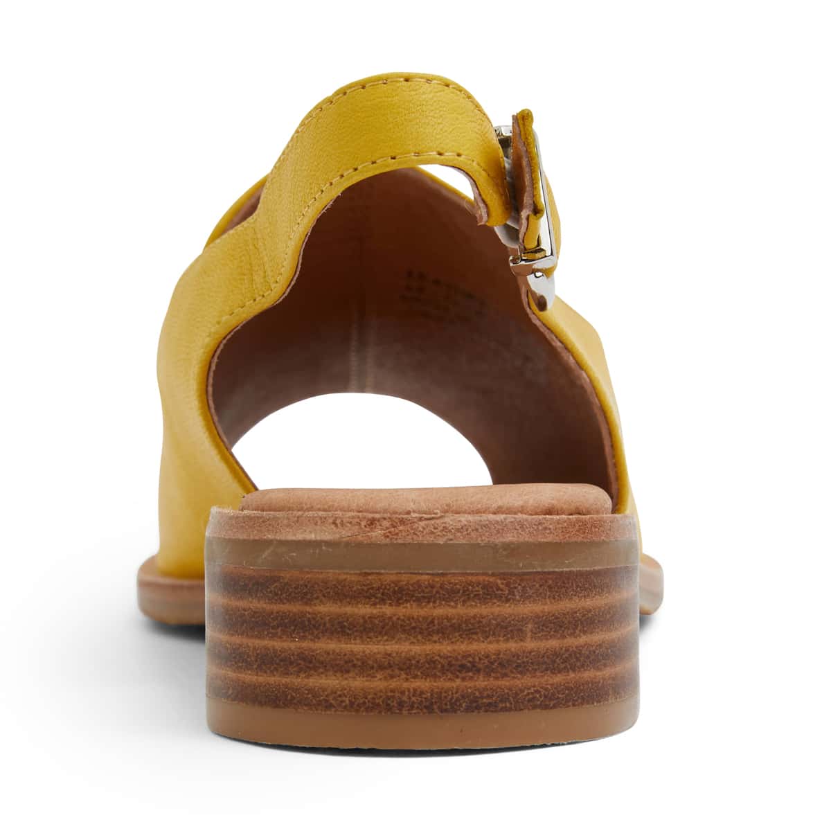 Delaney Sandal in Mustard Leather