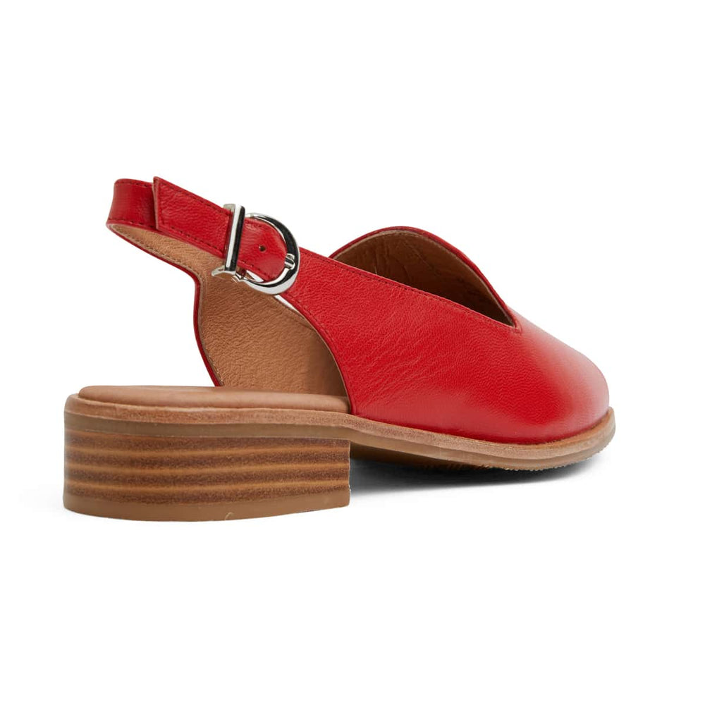 Delaney Sandal in Red Leather