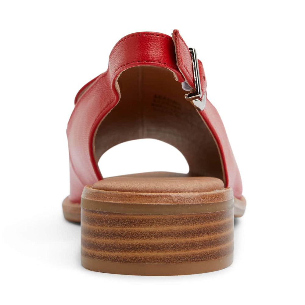 Delaney Sandal in Red Leather