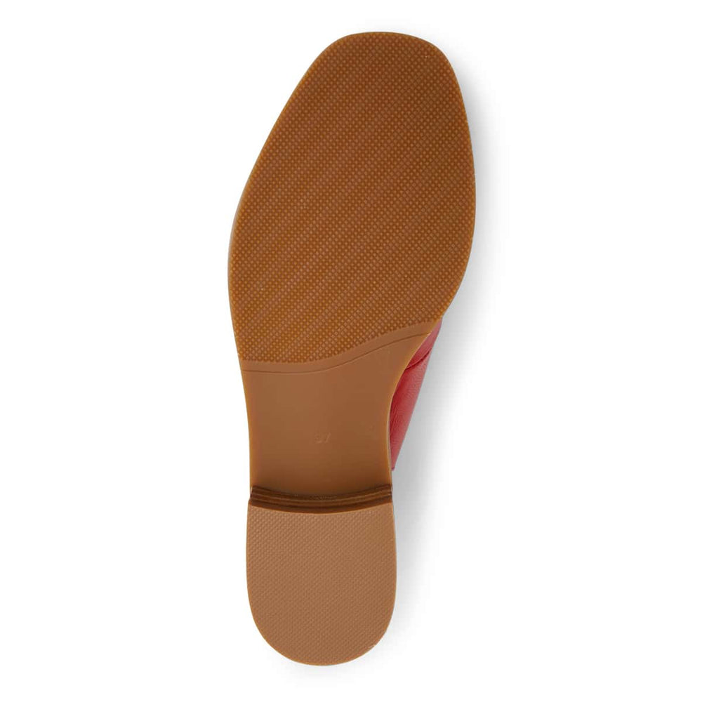 Delaney Sandal in Red Leather