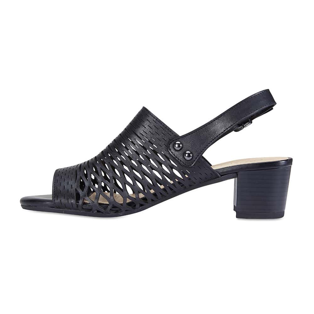 Denise Heel in Black Leather