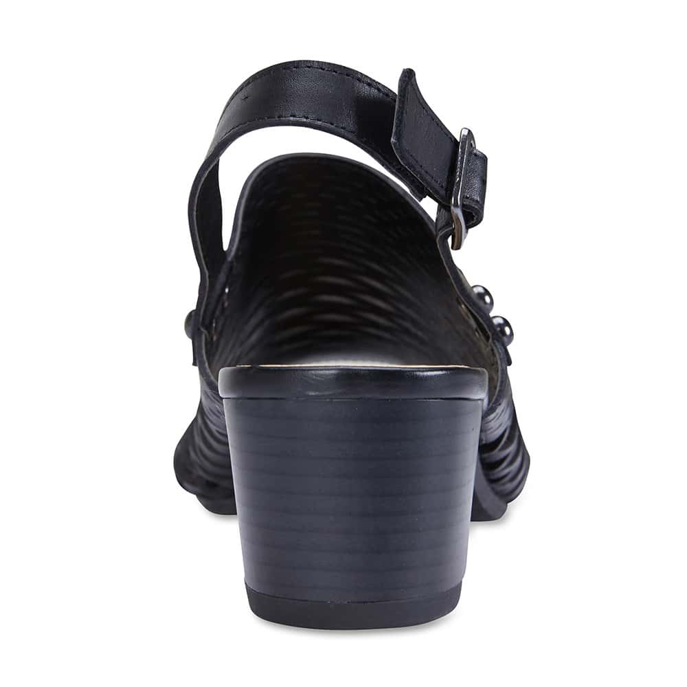 Denise Heel in Black Leather