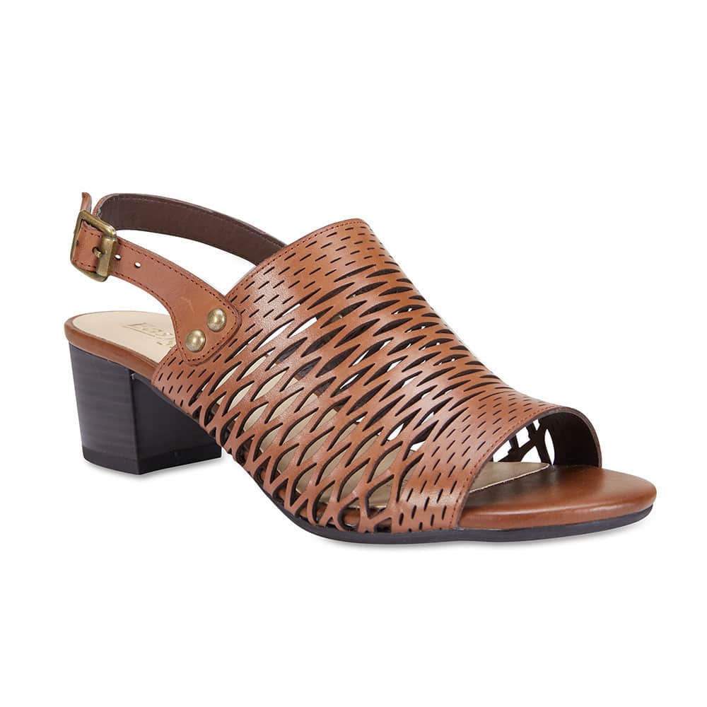 Denise Heel in Cognac Leather