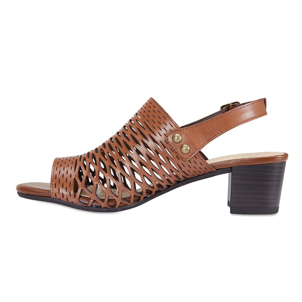 Denise Heel in Cognac Leather