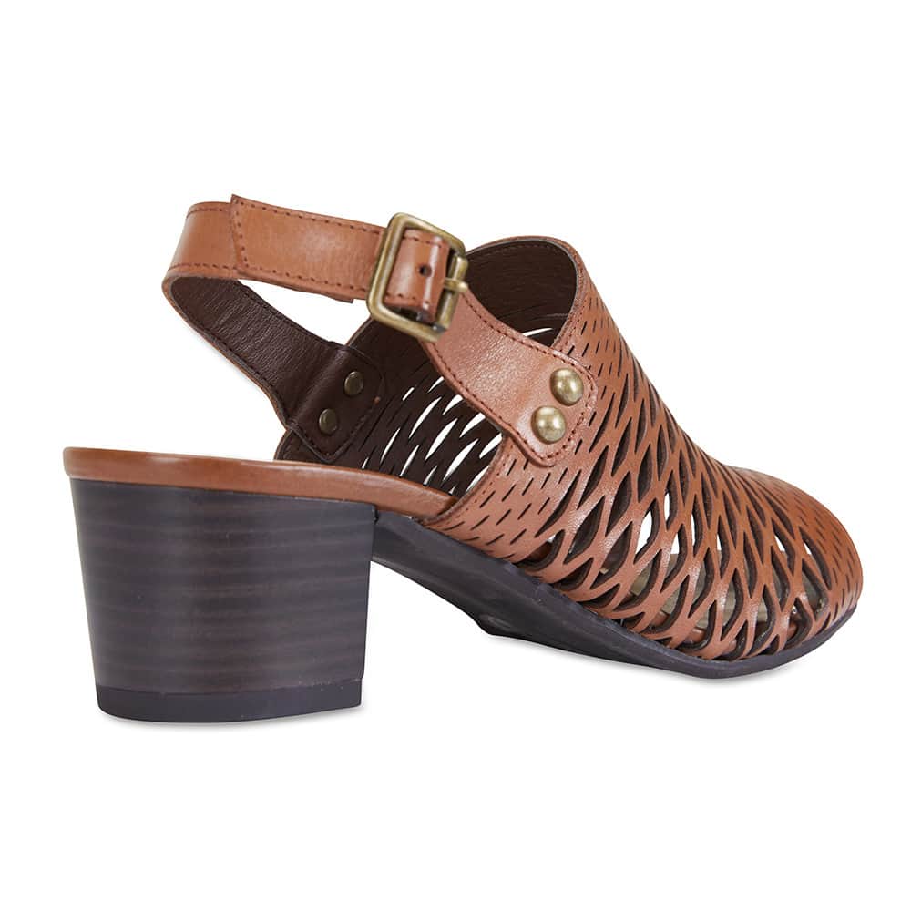 Denise Heel in Cognac Leather