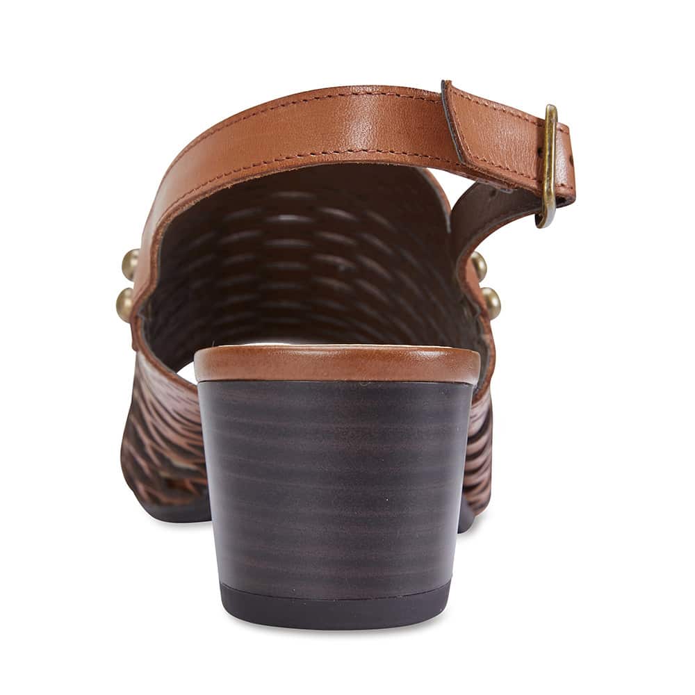 Denise Heel in Cognac Leather